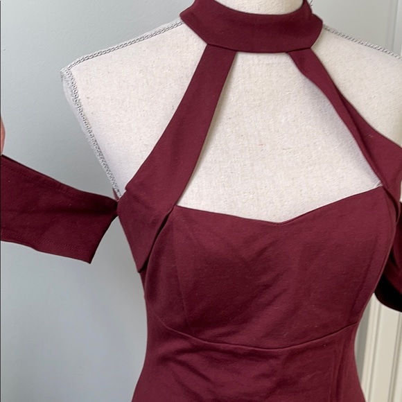 Akira burgundy dress size Medium . - Picture 3 of 7